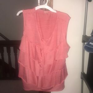 Active wear Tank top with ruffles